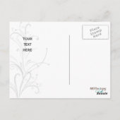 zwarte en witte grafische kaart Hartelijk dank (Achterkant)