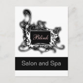 zwarte en witte grafische kaart Hartelijk dank (Voorkant)