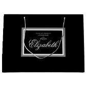 Zwarte en witte grote cadeautas (Voorkant)