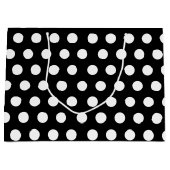 Zwarte en witte grote middelgrote haarwratten groot cadeauzakje (Voorkant)