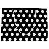 Zwarte en witte grote middelgrote haarwratten groot cadeauzakje (Achterkant)