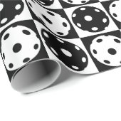 🖤 Zwarte en 🤍 witte handballetjes voor het verpa Cadeaupapier (Rol Hoek)