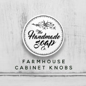 Zwarte en witte handgemaakte zeep Bathroom Keramische Knop