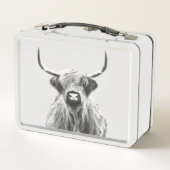 Zwarte en Witte Hoogland Koe (Achterkant)