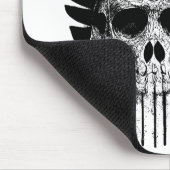 Zwarte en witte Indische schedel Muismat (Hoek)