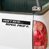 Zwarte en witte intrekking 8 Bumpersticker (Op Truck)