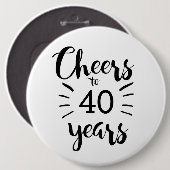 Zwarte en witte kaas tot 40 jaar Button (Voorkant /achterkant)