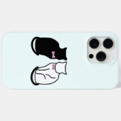Zwarte en witte kat Case-Mate iPhone case (Achterkant (horizontaal))