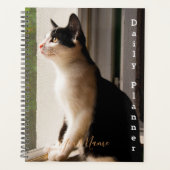 Zwarte en witte kat - Daily Planner - HAMbWG (Voorkant)