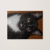 ZWARTE EN WITTE KAT LEGPUZZEL (Horizontaal)