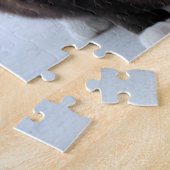 Zwarte en witte kat legpuzzel (Zijkant)