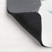 Zwarte en witte kat muismat (Hoek)