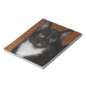 ZWARTE EN WITTE KAT NOTITIEBLOK (Gedraaid)