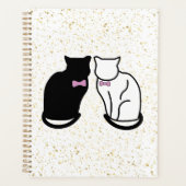 Zwarte en witte kat planner (Voorkant)