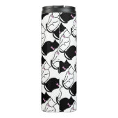 Zwarte en witte kat thermosbeker (Achterkant)