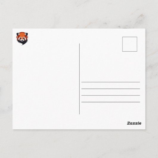 Zwarte en witte kat van Piebald in het Briefkaart  (Achterkant)