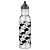 Zwarte en witte kat waterfles  (Rechts)