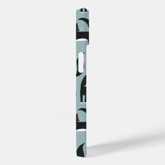 Zwarte en witte katten Case-Mate iPhone case (Achterkant / Rechts)