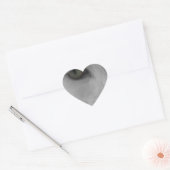 Zwarte en witte katten hart sticker (Envelop)
