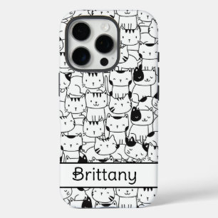 Zwarte En Witte Katten Maken Het Schattig iPhone 16 Pro Hoesje
