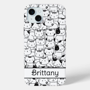 Zwarte En Witte Katten Maken Het Schattig iPhone 15 Mini Hoesje