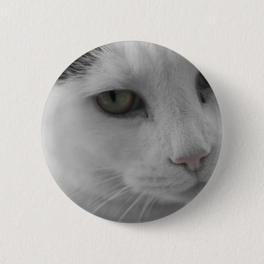 Zwarte en witte katten ronde button 5,7 cm (Voorkant)