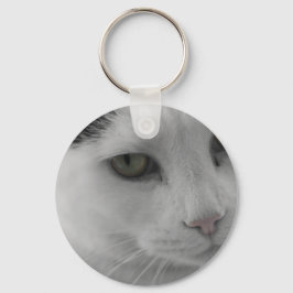 Zwarte en witte katten sleutelhanger