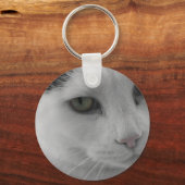 Zwarte en witte katten sleutelhanger (Voorkant)