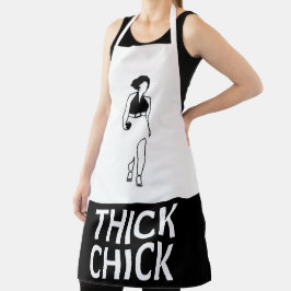 zwarte en witte kattenbaksteen schort