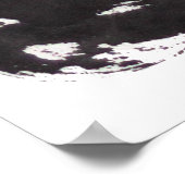 Zwarte en witte kattensumie waterverf en inktschil poster (Hoek)