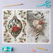 Zwarte en witte kerst tissuepapier (Craft)