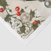 Zwarte en witte kerst tissuepapier (Detail)