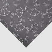 Zwarte en witte kerstbalen tissuepapier (Detail)