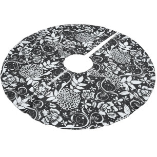 Zwarte en witte kerstboomrokken kerstboom rok