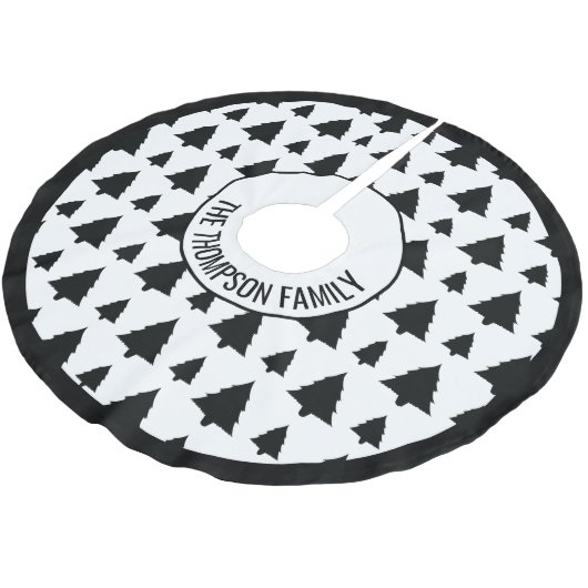 Zwarte en witte kerstboomstructuur en tekst kerstboom rok (Gekanteld)