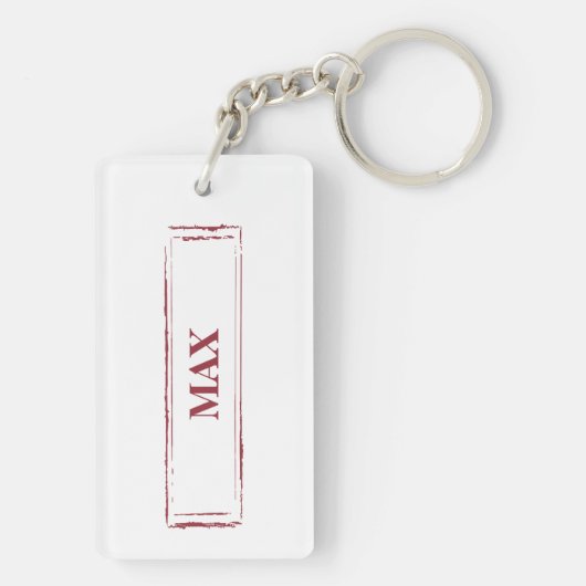 Zwarte en witte kersthond sleutelhanger (achterkant)