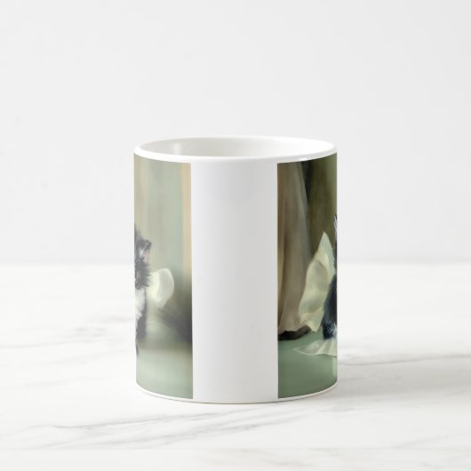  zwarte en witte keuken tongen tikken uit magische mok (Center)