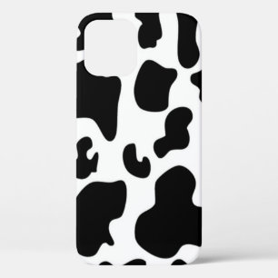 Zwarte en witte Koe iPhone 12 Hoesje