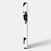 Zwarte en witte Koe Case-Mate iPhone Case (Achterkant / Links)