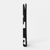 Zwarte en witte Koe Case-Mate iPhone Case (Achterkant/links)