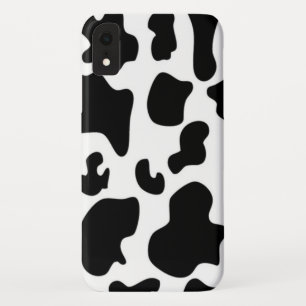 Zwarte en witte Koe iPhone XR Hoesje