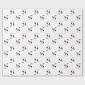 Zwarte en Witte Koe of Rundergezicht Cadeaupapier (Vlak)