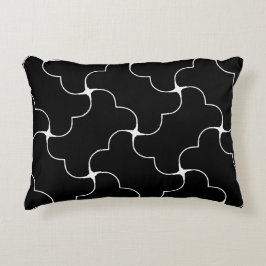 Zwarte en witte koekjes accent kussen