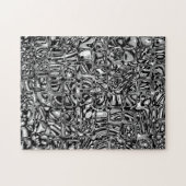 Zwarte en witte kubussen legpuzzel (Horizontaal)