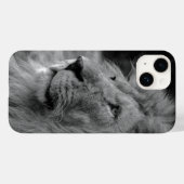 Zwarte en witte leeuw - Wilde dieren Case-Mate iPhone Case (Achterkant (horizontaal))
