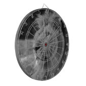 Zwarte en witte leeuw - Wilde dieren Dartbord (Voorkant Links)