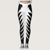 Zwarte en witte Leggings (Voorkant)