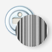 Zwarte en witte lijnen button flesopener (Voorkant)