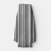 Zwarte en witte lijnen flesjeskoeler (Voorkant)