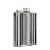 Zwarte en witte lijnen heupfles (Rechts)